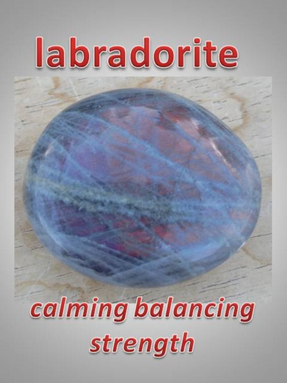 #2 Labradorite crystal rock stone palm stone Calming Transformation